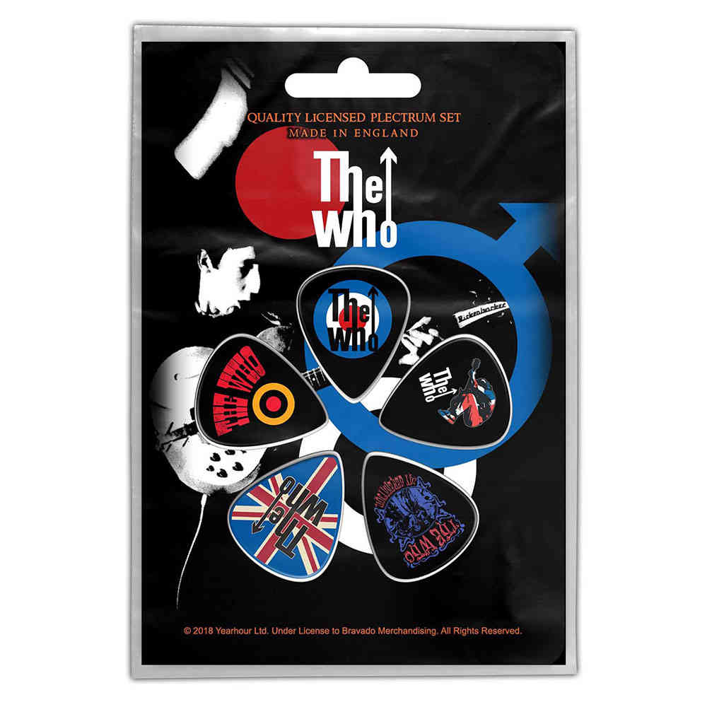 The Who - Pete Townsend Plektrum - 5er Set - Mehrfarben